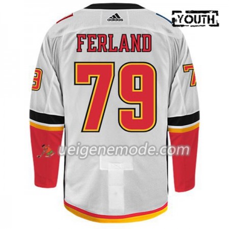Kinder Eishockey Calgary Flames Trikot MICHAEL FERLAND 79 Adidas Weiß Authentic